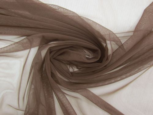 2 Way Stretch Mesh- Chocolate Brown #12755