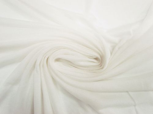 Fine Silk Stretch Mesh- Freshwater Pearl Ivory #12811