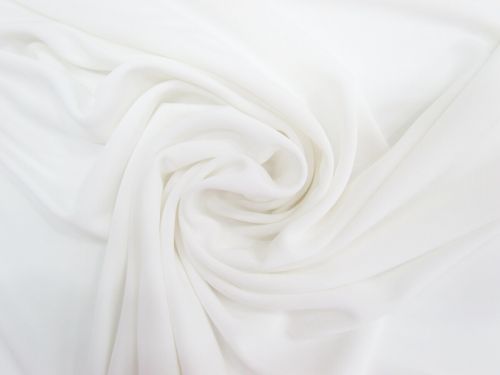 Viscose Interlock Jersey- Snow Storm White #12816