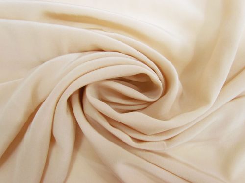 Silk Crepe De Chine- Custard Beige #12824