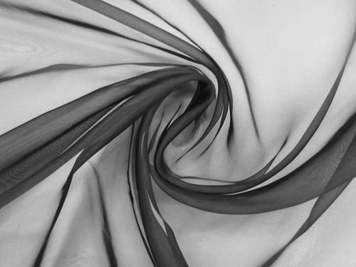 Silk Organza- Pitch Black #12919