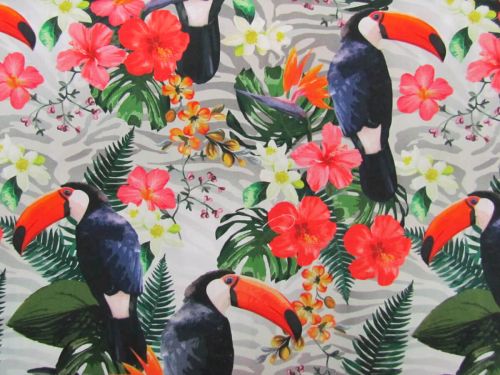 Tropical Toucans- Hibiscus #PW1502