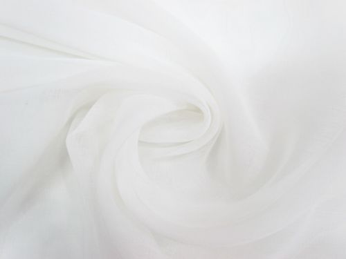 Textured Organza- Snow Powder White #12984