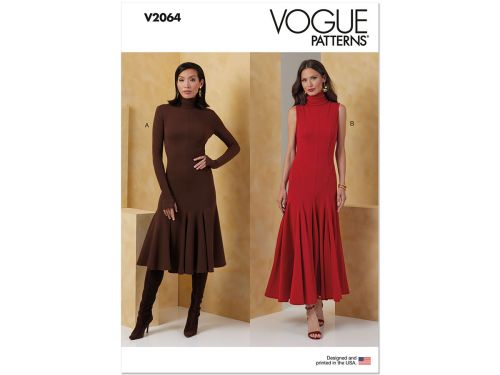 Vogue Pattern V2064 MISSES DRESS- Size U5 (16-18-20-22-24)