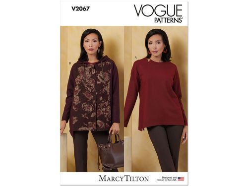 Vogue Pattern V2067 MISSES TOP / VEST- Size A (XS-S-M-L-XL-XXL)