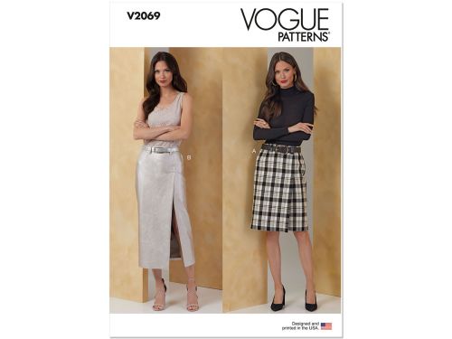 Vogue Pattern V2069 MISSES SKIRT / PANTS- Size B5(8-10-12-14-16)