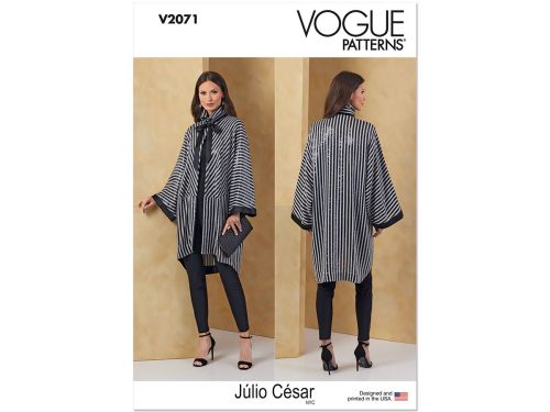 Vogue Pattern V2071 MISSES JACKET- Size A (XS-S-M-L-XL-XXL)