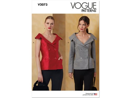 Vogue Pattern V2073 MISSES JACKET- Size Y5 (18-20-22-24-26)