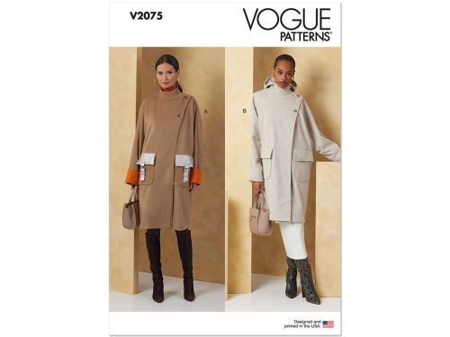Vogue Pattern V2075 MISSES JACKET- Size A (XS-S-M-L-XL-XXL)