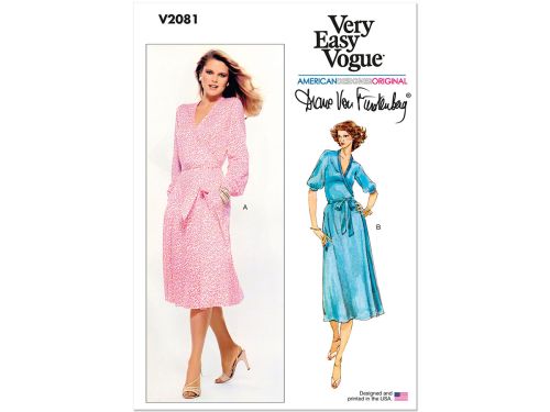 Vogue Pattern V2081 MISSES DRESS- Size B5(8-10-12-14-16)