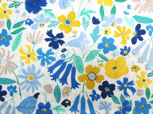Liberty Cotton- The Artist's Home Collection- Sketchbook Bloom- A