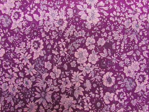 Liberty Cotton- Flower Show Midnight Garden Collection- Emily Silhouette- H