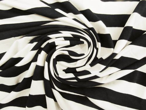 Claude Stripe Viscose Blend Jersey #13079