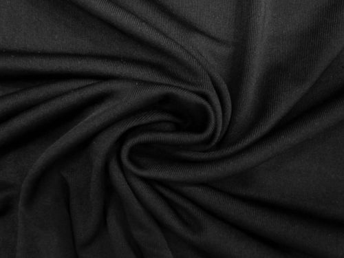1x1 Rib Tubular Jersey- Cosy Black #13122