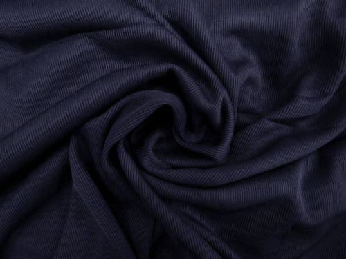1x1 Rib Tubular Jersey- Whale Navy #13124