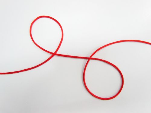3mm Rat Tail Cord- Red 005