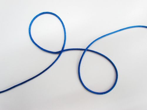 3mm Rat Tail Cord- Electric Blue 011