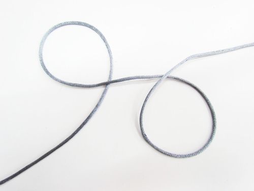 3mm Rat Tail Cord- Charcoal 016