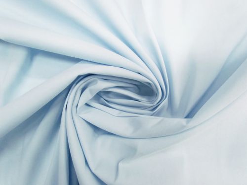 Stretch Cotton Blend Shirting- Baby Blue #13177