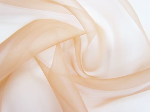Silk Organza- Rockmelon Orange #13189