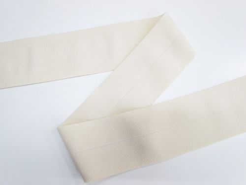 80mm Heavy Duty Fold Over Elastic- Vanilla #T831