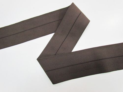 80mm Heavy Duty Fold Over Elastic- Chocolate #T832