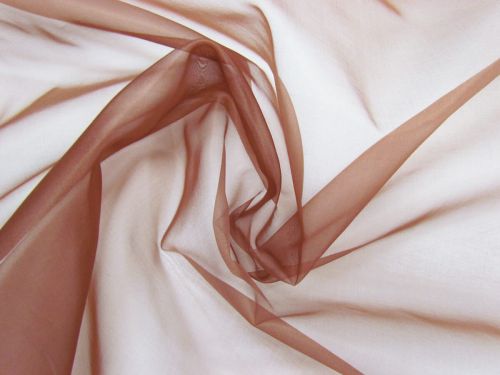 Silk Organza- Warm Brown #13191