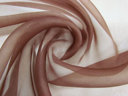 Silk Organza- Chocolate Fondue #13236