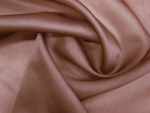 Heavyweight Silk Organza- Woodland Brown #13238