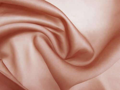 Heavyweight Silk Satin Organza- Pink Brown #13239