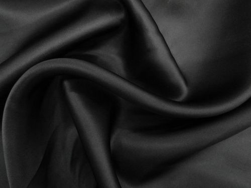 Heavyweight Silk Satin Organza- Black Rose #13241