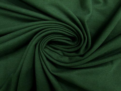 Cotton Blend Pique Knit- Deep Forest Green #13316