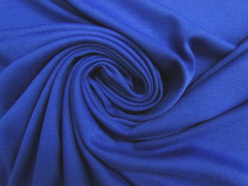 Cotton Blend Interlock Jersey- Royal Blue #13318