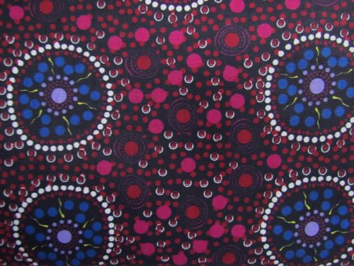 Dreamtime Flowers- Black