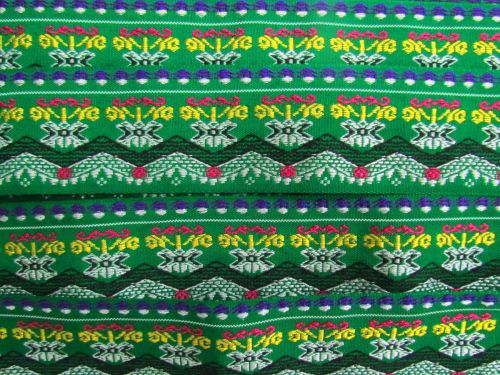 45mm Garden Party Brocade Ribbon- Green #T849