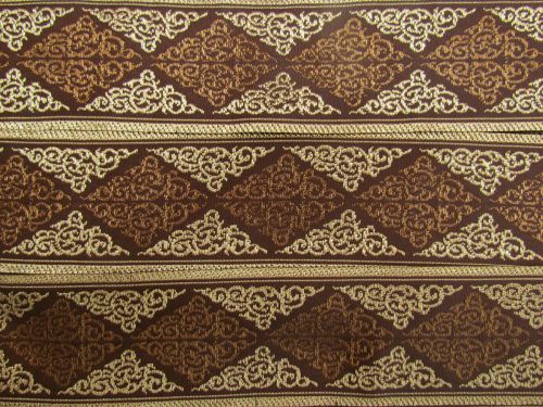 50mm Gold And Gilded Brocade Ribbon #T851