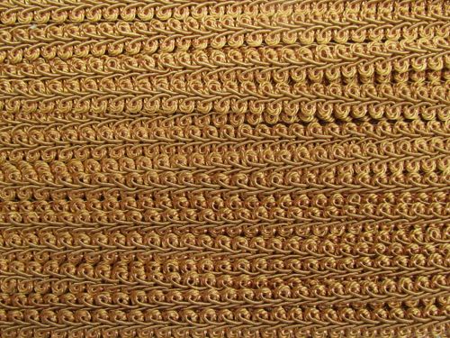 12mm Precious Metal Soutache Trim- Warm Gold #T852