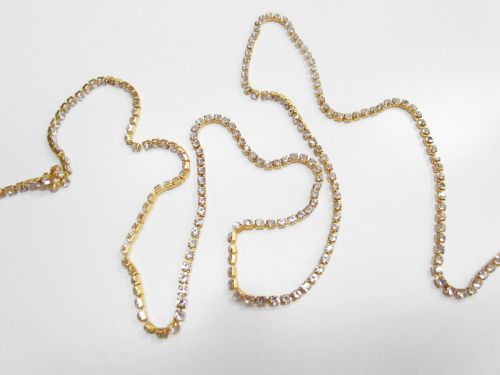 4mm Diamante Chain- Gold #T857