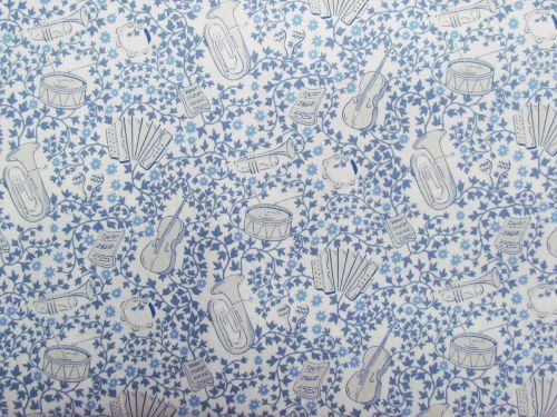 Liberty Cotton- Garden Party Collection- Musical Meadow- A
