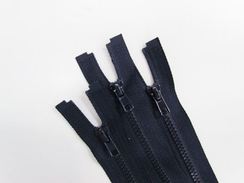 66cm Chunky Open End Zip 3 Pack- Navy- ZP05