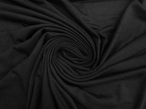 Pura Ecovero Organic Viscose Jersey- Sleek Black #13572