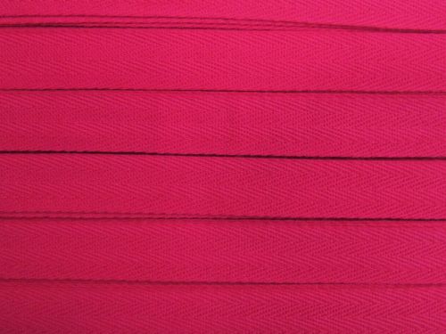 20mm Cotton Herringbone Tape- Berry Pink #T930