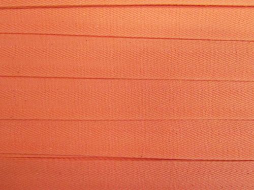25mm Cotton Herringbone Tape- Nectarine Orange #T942