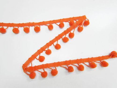 28mm Pom Pom Trim- Pumpkin Orange #T953