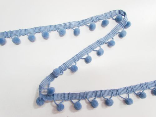 28mm Pom Pom Trim- Slate Blue #T956