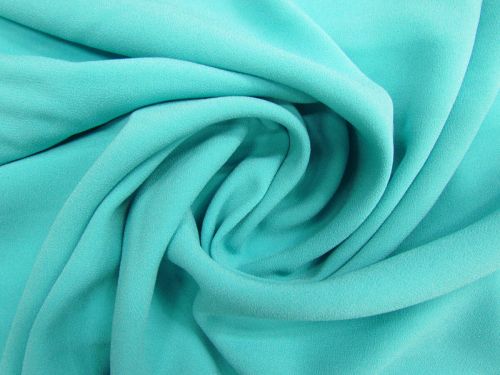 Satin Back Crepe- Aqua Tides #13673