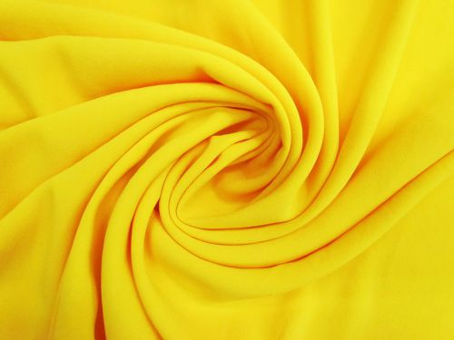 Satin Back Crepe- Joyful Yellow #13675