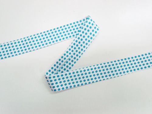 25mm Cotton Bias Binding- 1/8 Dot- Summer Bay- DVBB3008