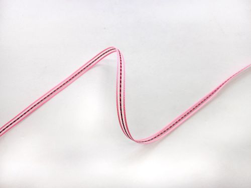 Georgie Ribbon 6mm- Pink/Red