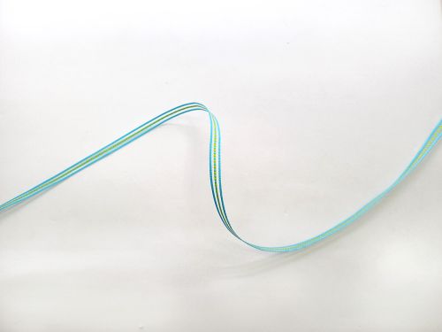 Georgie Ribbon 6mm- Blue/Lime